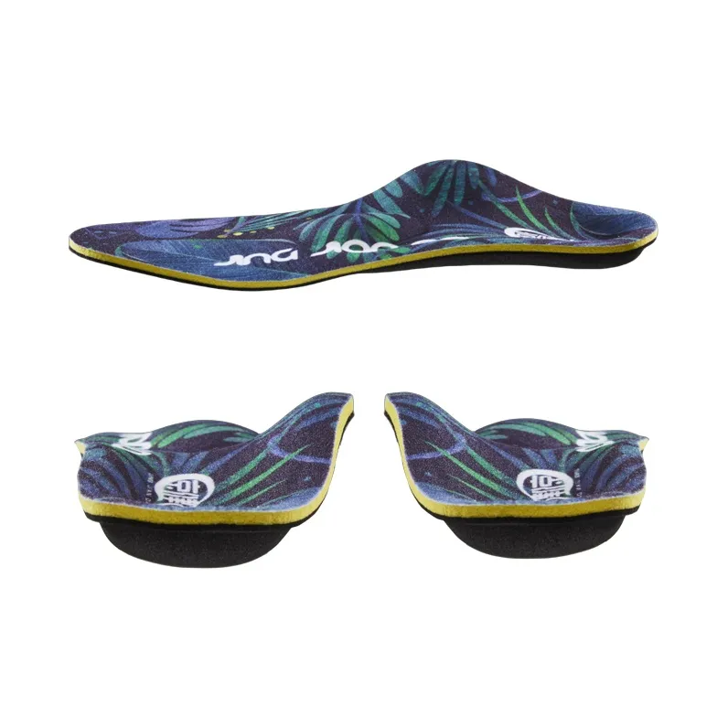 Jing Jianda Elastic Fabric Cotton/Latex Arch Support Pad/Soft Wood Foot Arch Support/EVA Insoles Men's Blue-3