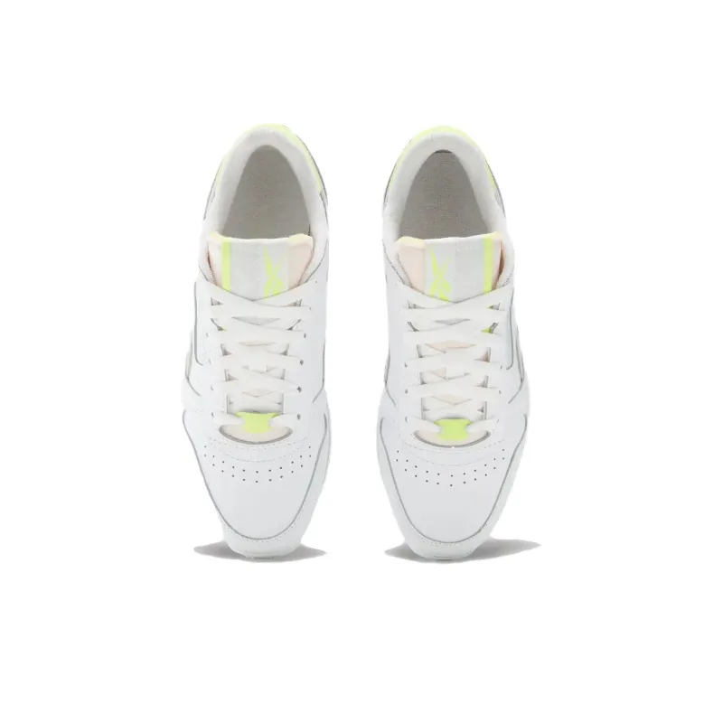 Reebok Women's Classic Leather 'White Acid Yellow' Women's-3