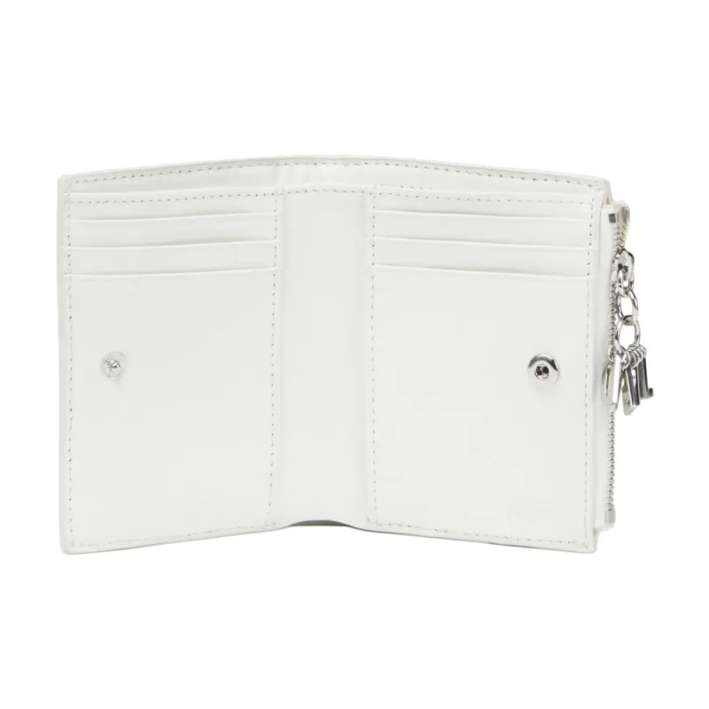 DIESEL Leather Wallet Women's White-2
