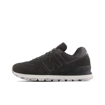 New Balance NB 574 Cushioning Anti Slip And Wear Resistant Low Top Running Shoes Unisex Black White