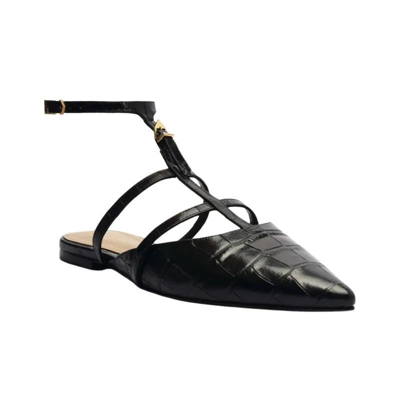 Schutz Hayden Casual Single Shoes Women's Black-2