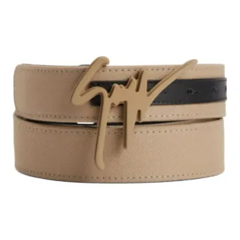 Giuseppe Zanotti Logo buckle Cotton Belt