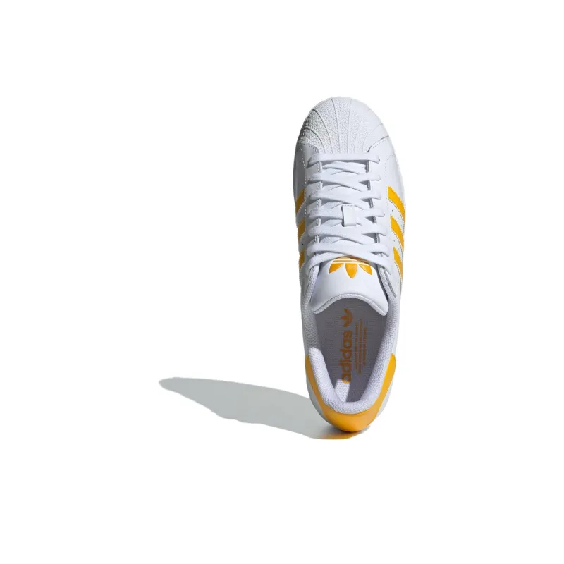 Adidas Superstar Cloud White Crew Yellow-4