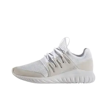 Adidas Tubular Radial Cushioning Wear Resistant Low Top Running Shoes Unisex White