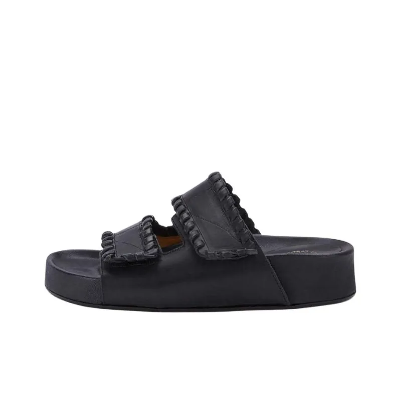 ATP Atelier Slip-Resistant Slide Slippers 4cm Women's Black-0