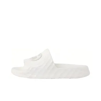 GUCCI Interlocking Slide Slippers Men's White