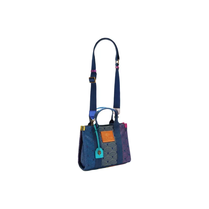 Kurt Geiger London Canvas Canvas Bag Shoulder Bag Crossbody Bag Handbag Small Size Women's Marine Blue-1