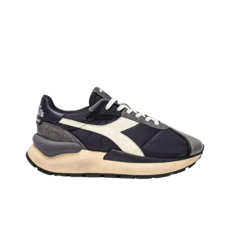 Diadora Heritage Low-Top Casual Shoes Men's Black White-1