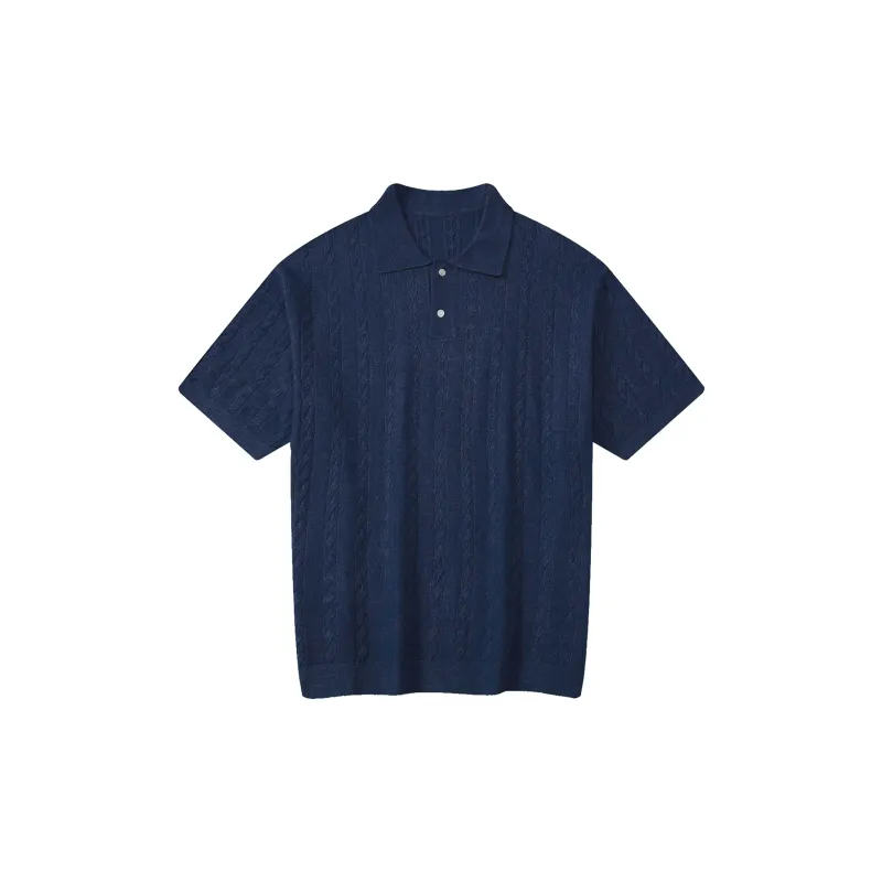 A.B.X Summer Lapel Pullover Short Sleeved Polo Shirt Unisex-3