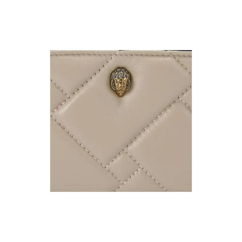 Kurt Geiger London Leather Wallet Mini Women's Dove Gray-4