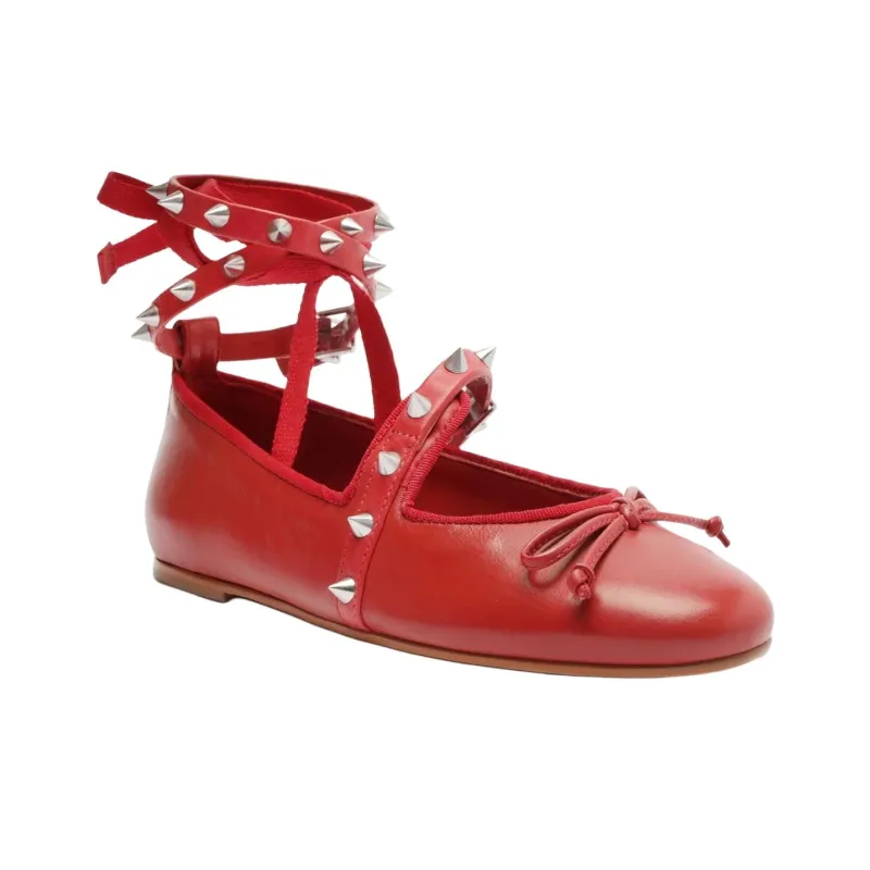 Schutz Larissa Casual Single Shoes Women's Red-2