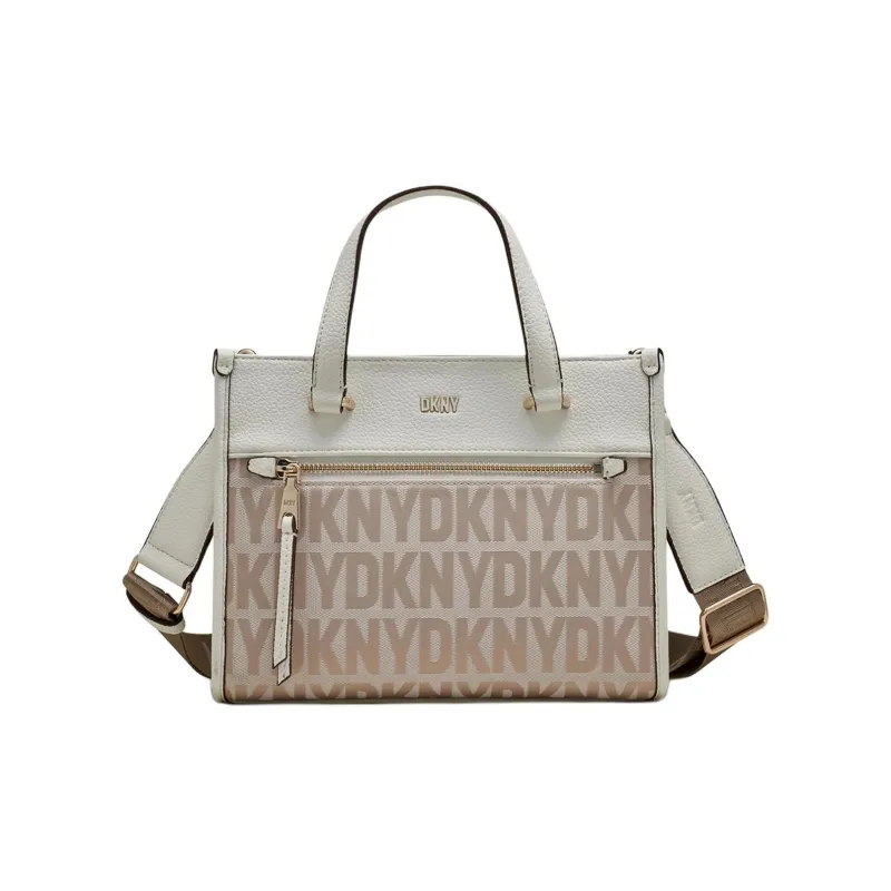 DKNY Recycled Polyester With Polyurethane Tote Bag Shopping Bag Handbag Mini Women's Light Brown-0