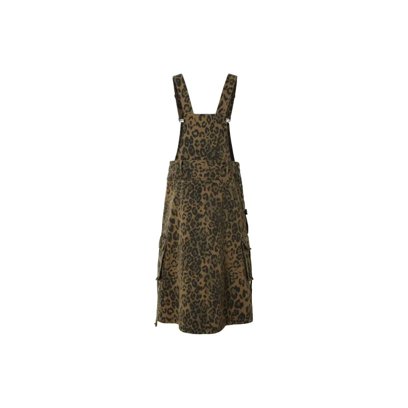 BE ALL KABUTO Sleeveless Dress Women's Leopard Print-1