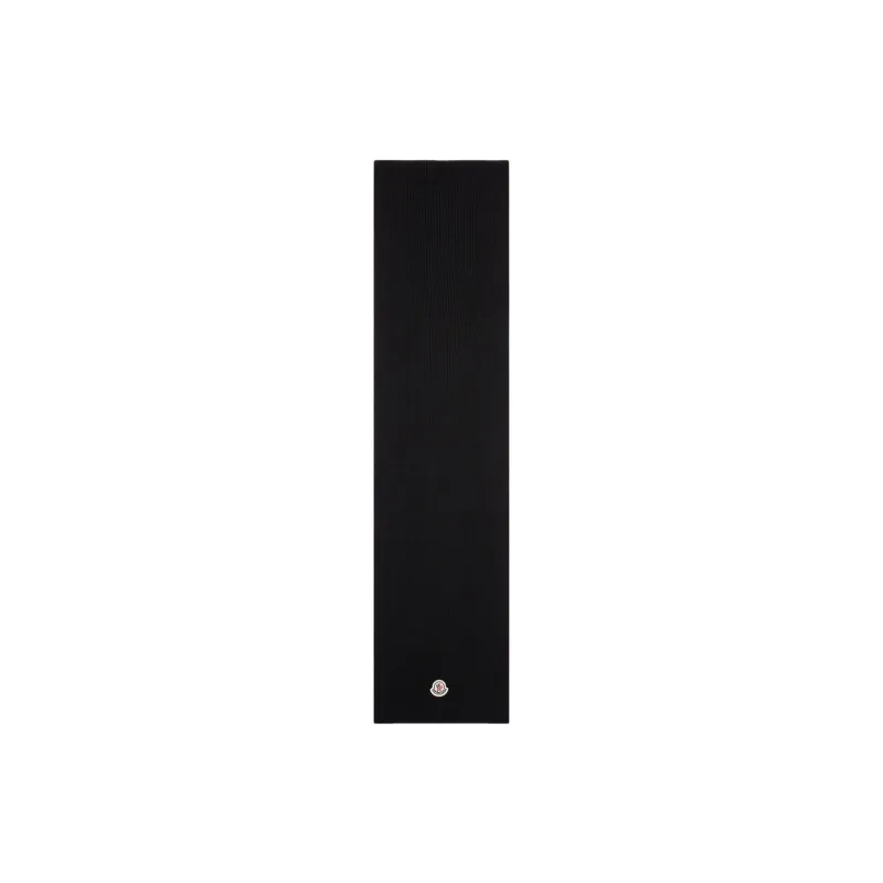 Moncler Wool Velour Scarf Men's Black-0