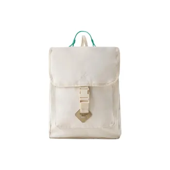 ZARA Cotton Backpack Regular Women's Natural White