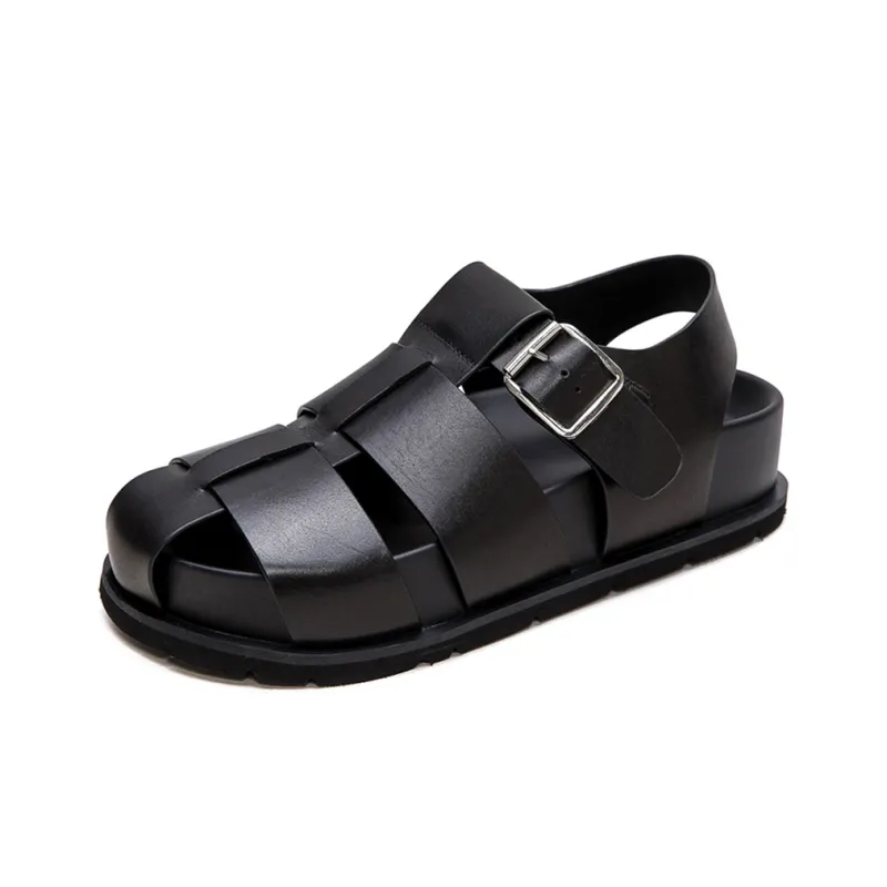 Jay Roman Sandals 4.5CM Women's Black-1