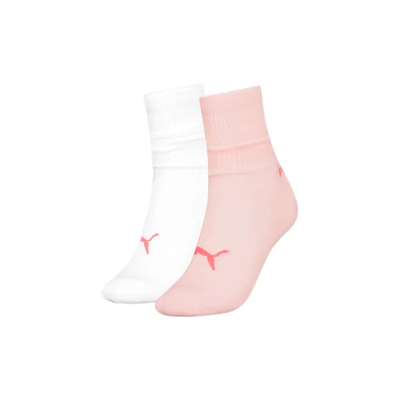 PUMA Slouch Crew Socks 2 Pack Mid-Calf Socks Women's 2 Pack-0