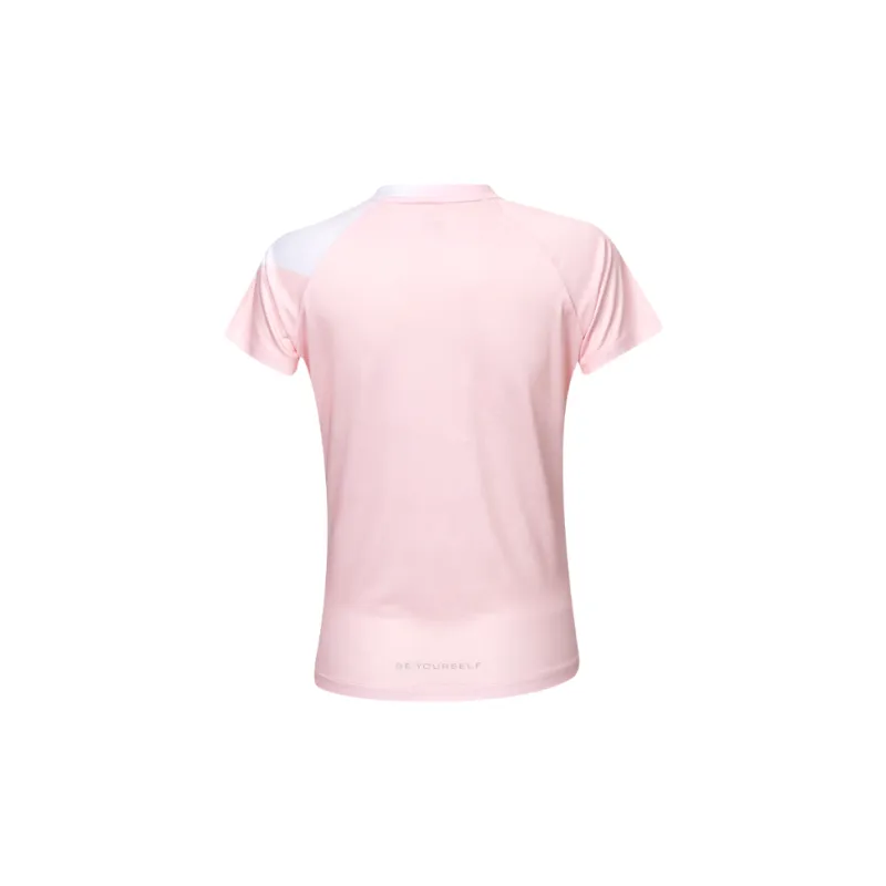 Kawasaki Breathable Quick Dry Short Sleeved Women's Milk Tea Pink-2