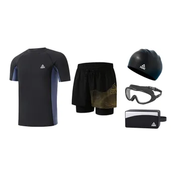 PEAK Swimming Sets Polyester Hot Spring Beach Men's Plus Size