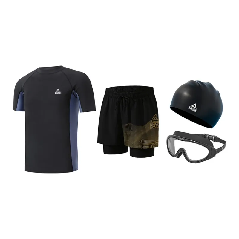 PEAK Swimming Sets Polyester Hot Spring Beach Men's Plus Size-5