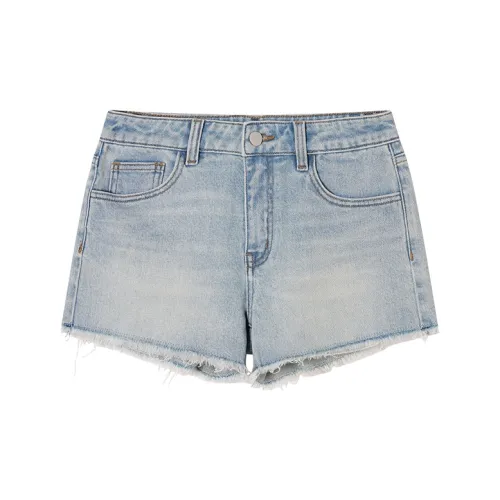 Ouyang Denim Shorts Women's Light Blue