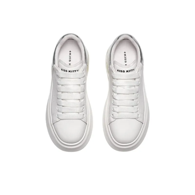 Kiss Kitty Lightweight Height Increasing Low-Top Skateboard Shoes Women's-9