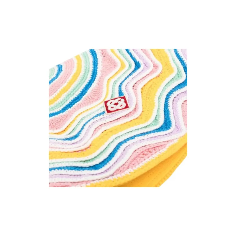 CASABLANCA Logo patch Crochet Bucket Hat-2