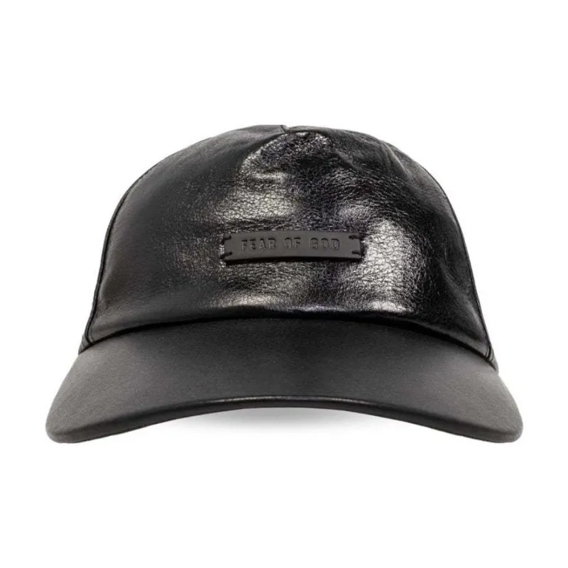 Fear Of God Leather Baseball Cap-0