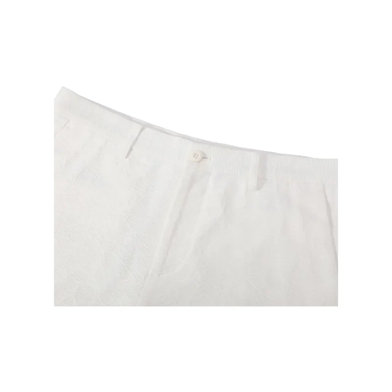 DAVID NAMAN Casual Shorts Men White-4