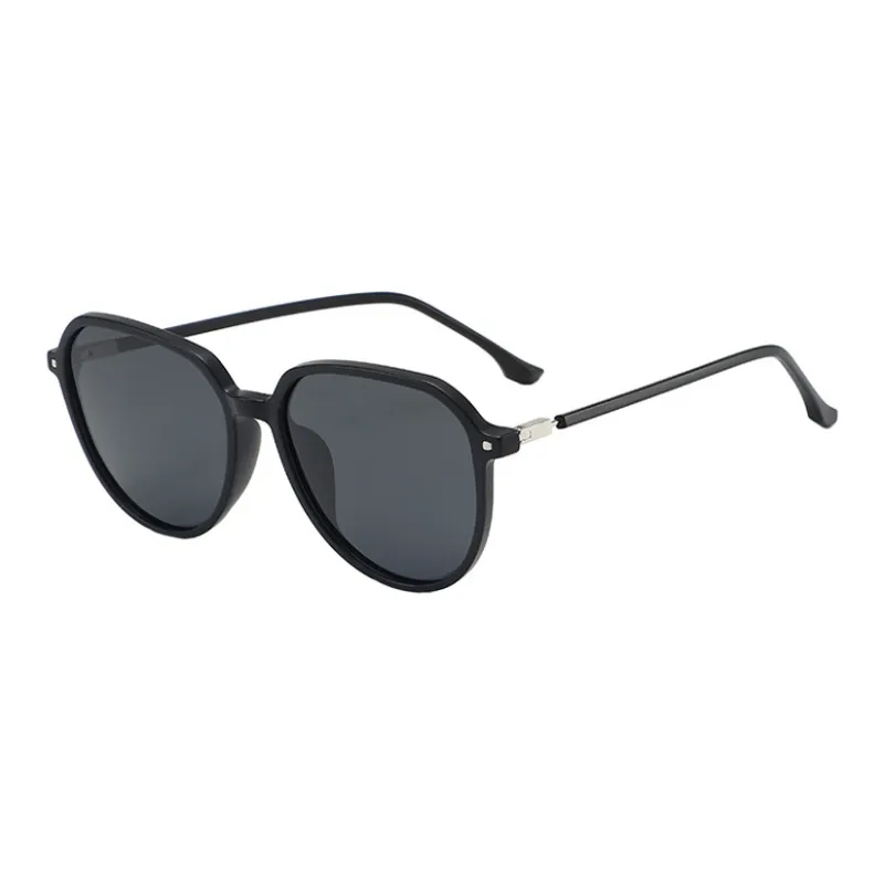 BSELEON TR/Memory Plastic Round Sunglasses Unisex-1