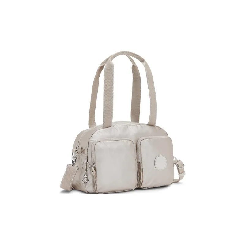 Kipling Polyamide Shoulder Bag, Crossbody Bag, Handbag Medium Size Women's Metallic-1