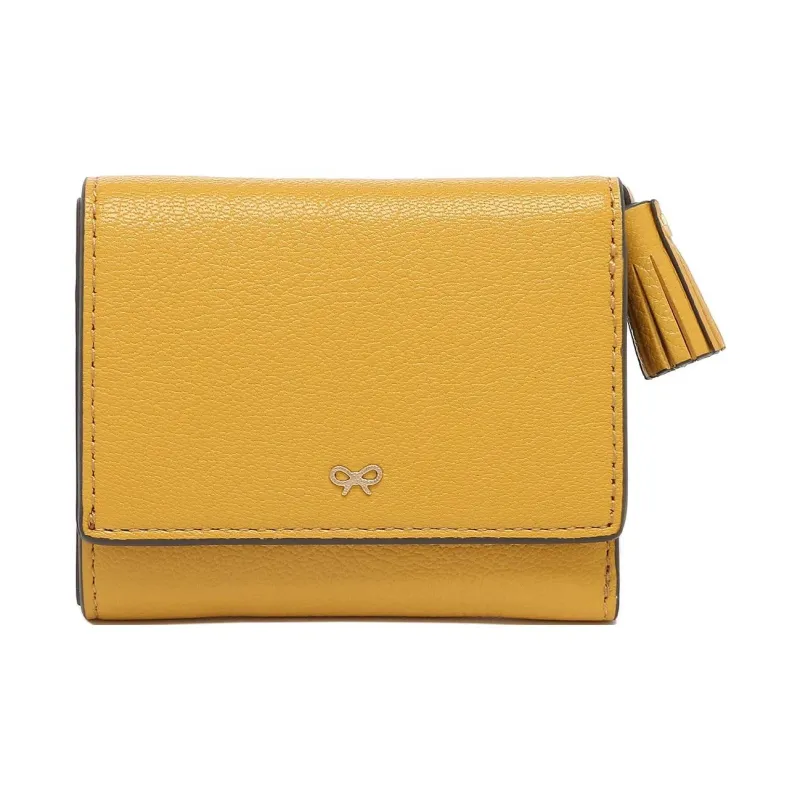 Anya Hindmarch Leather Wallet Women's Yellow And Brown-0