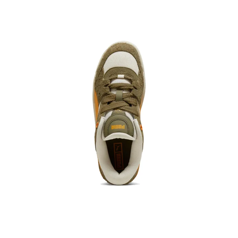 PUMA 180 Leather Anti Slip And Wear Resistant Breathable Low Top Casual Shoes Unisex Olive Green-3
