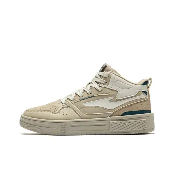 Erke Conquer 3 Anti-Slip Wear-Resistant Mid-Top Skateboard Shoes Men's Light Linen Sage Gray
