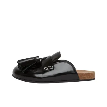 JW Anderson Rubber Sole Abrasion Resistant Closed Toe Slippers Men's Black