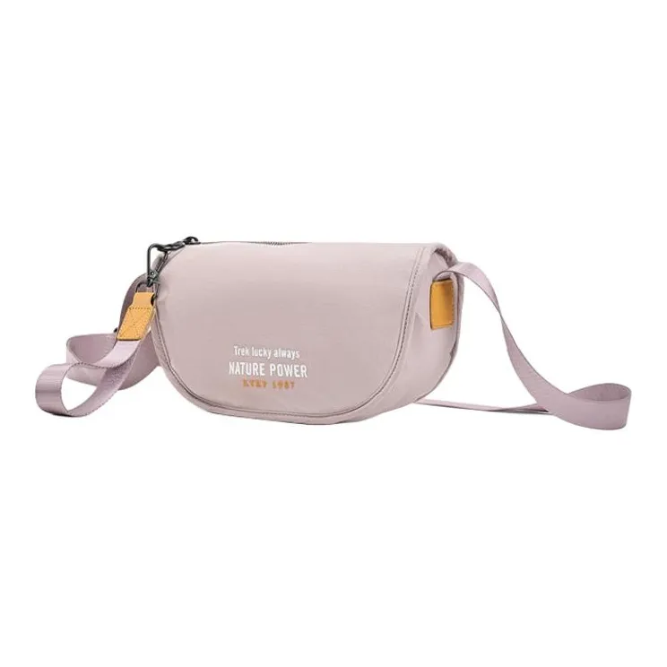 XTEP Textile Fabric Shoulder Bag, Crossbody Bag Unisex Green/Dark Gray/Gray Pink/Black-7