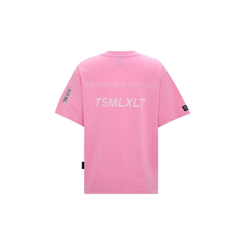 TSMLXLT Regular T-Shirt Women's Cherry Blossom Red Pink-1