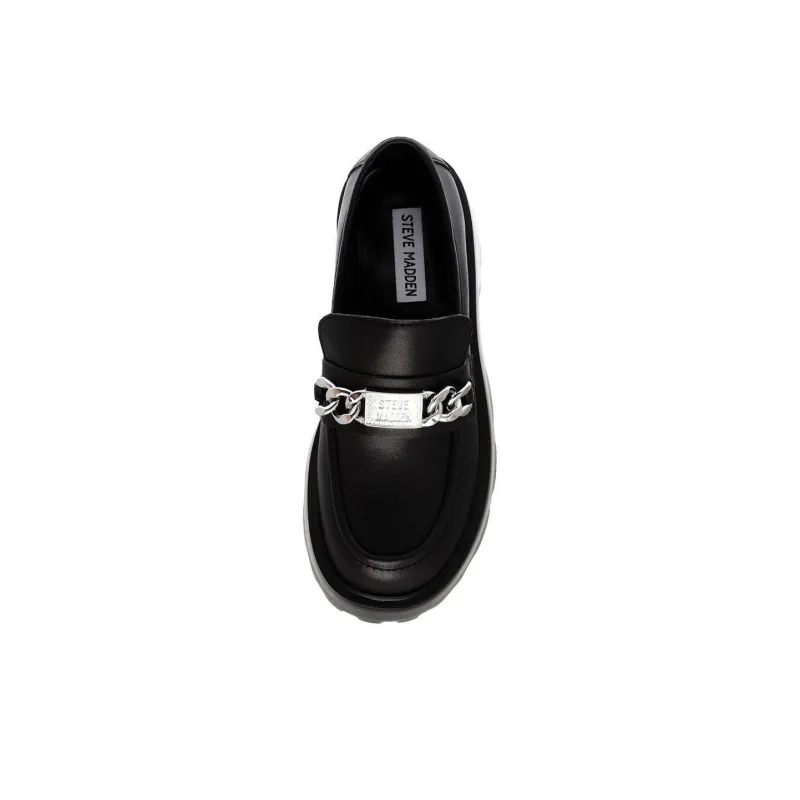 STEVE MADDEN Motoride Loafers Women's Black-2