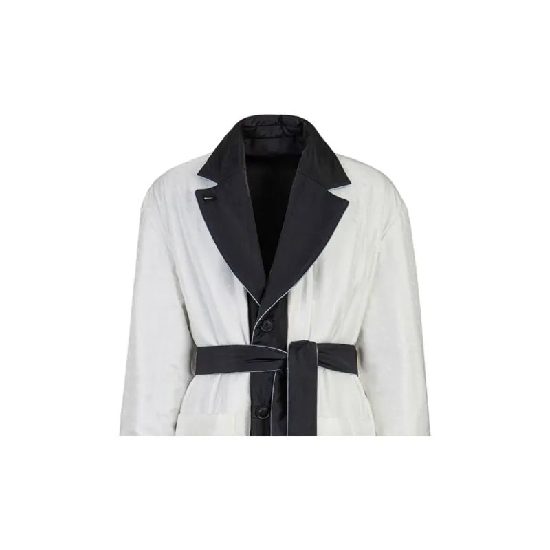 FENDI Trench Coats Men Black-4