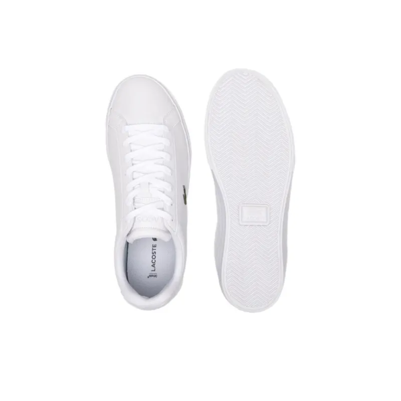 LACOSTE Lerond Pro Anti Slip Wear Resistant Low Top Skateboard Shoes Men's White-4