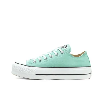 Converse Seasonal Color Platform Chuck Taylor All Star Thick Sole Peppermint Green Sneakers 'Green White' Women's
