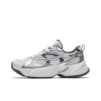 Anta Height Increasing Lightweight Low Top Casual Shoes Women's Gray Silver