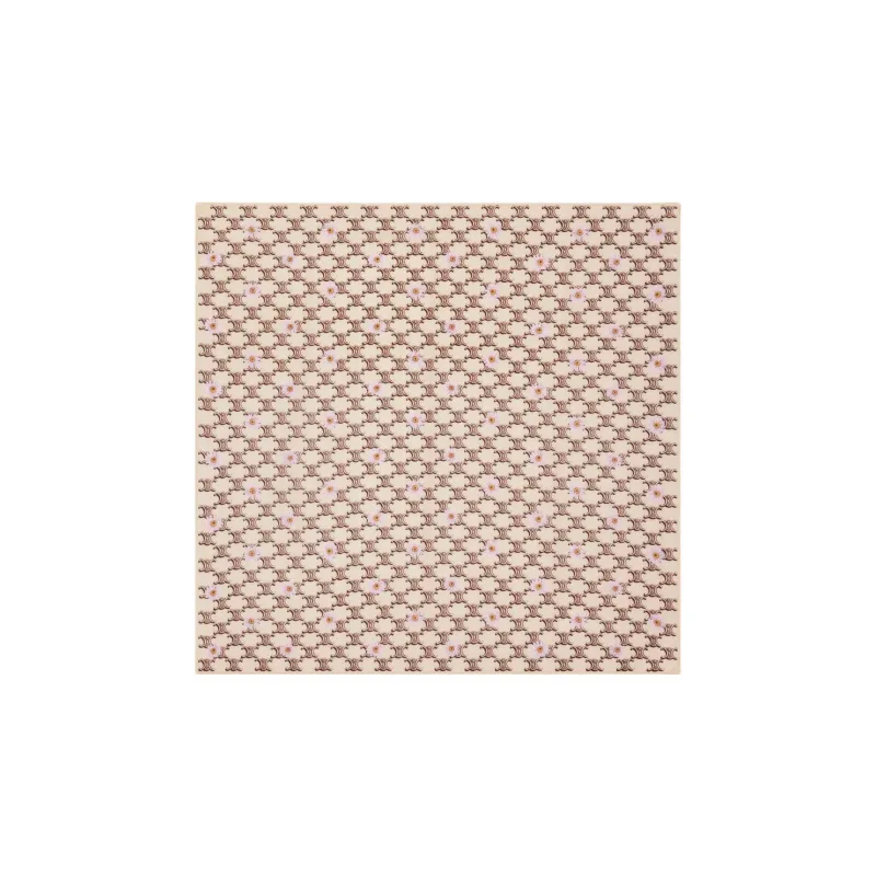 CELINE Cotton Silk Headwraps Women's Beige-0