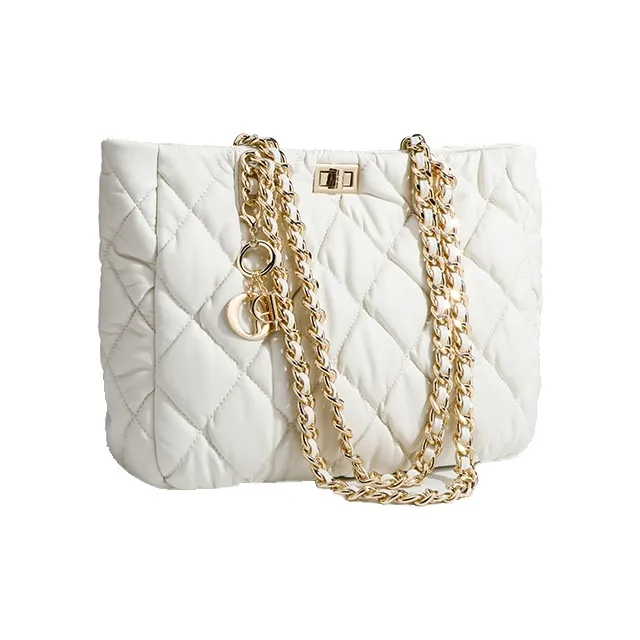 PT'SON PU Portable Underarm Shoulder Bag Regular Women's White-2