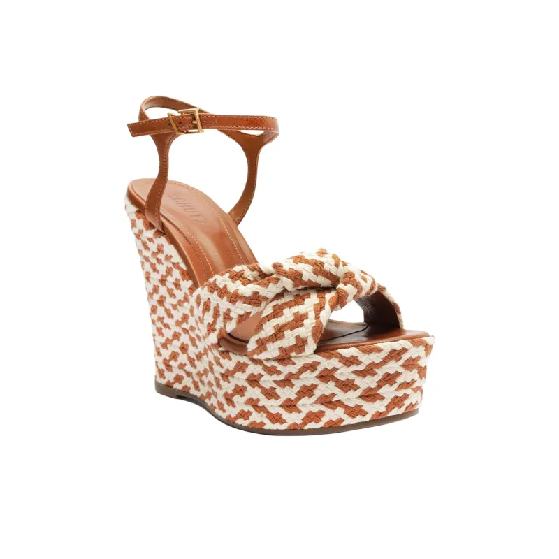 Schutz Cass Strap Sandals 13cm Women's Umber-2