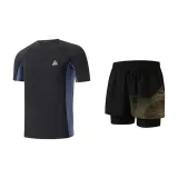 Black Gold Two-Piece Set (Swimsuit+Swimming Shorts)