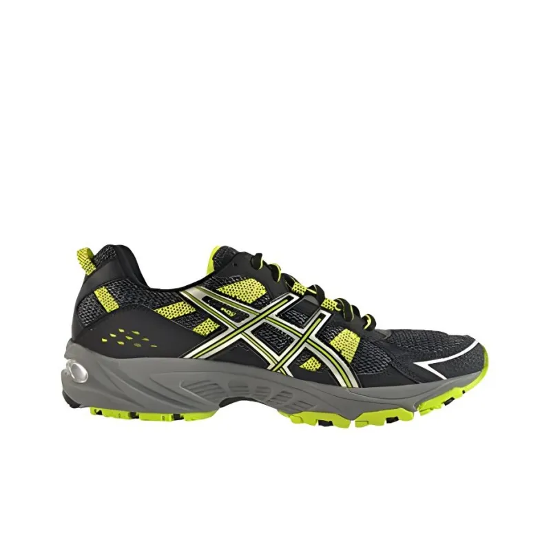Asics Gel-Venture 4 Anti-Slip And Wear-Resistant Breathable Low-Top Trail Running Running Shoes Men's Black Yellow-1