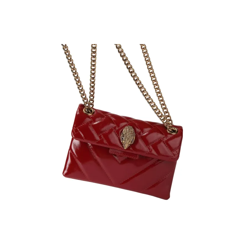 Kurt Geiger London Patent Leather Shoulder Bag Crossbody Bag Mini Women's Red-1