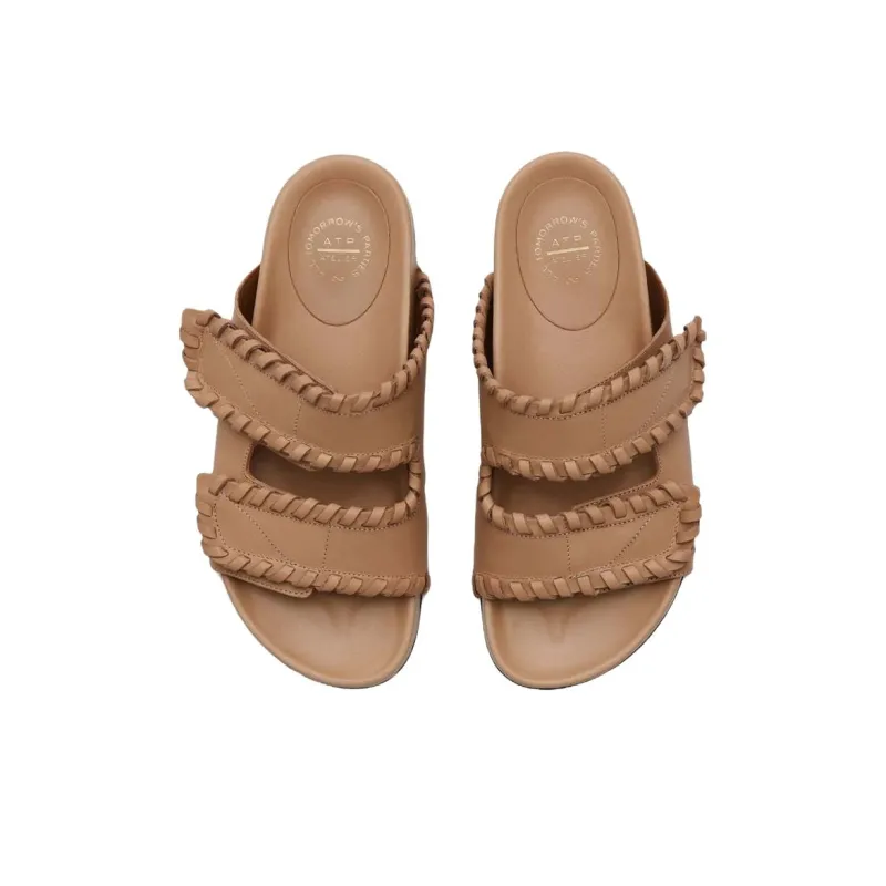 ATP Atelier Slide Slippers 4cm Women's Brown-3