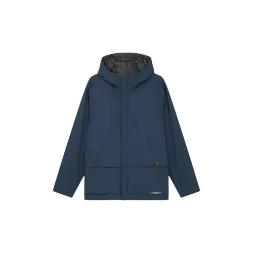 Paul Smith Jackets Men Navy Blue With Olive Green.